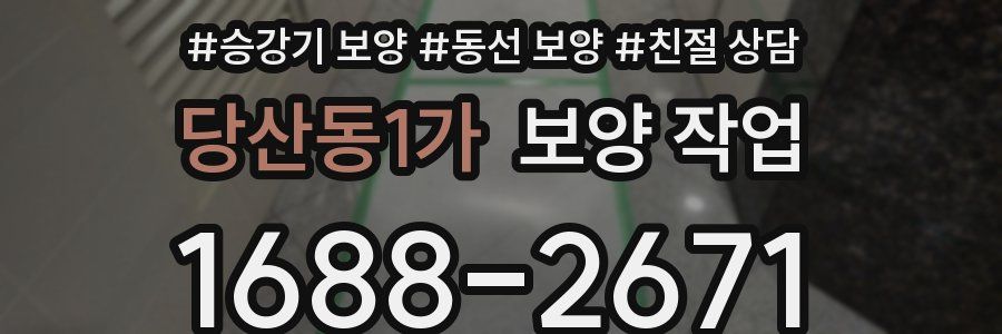당산동1가 보양 작업