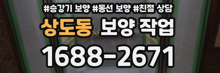 상도동 보양 작업