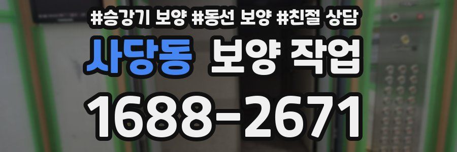 사당동 보양 작업