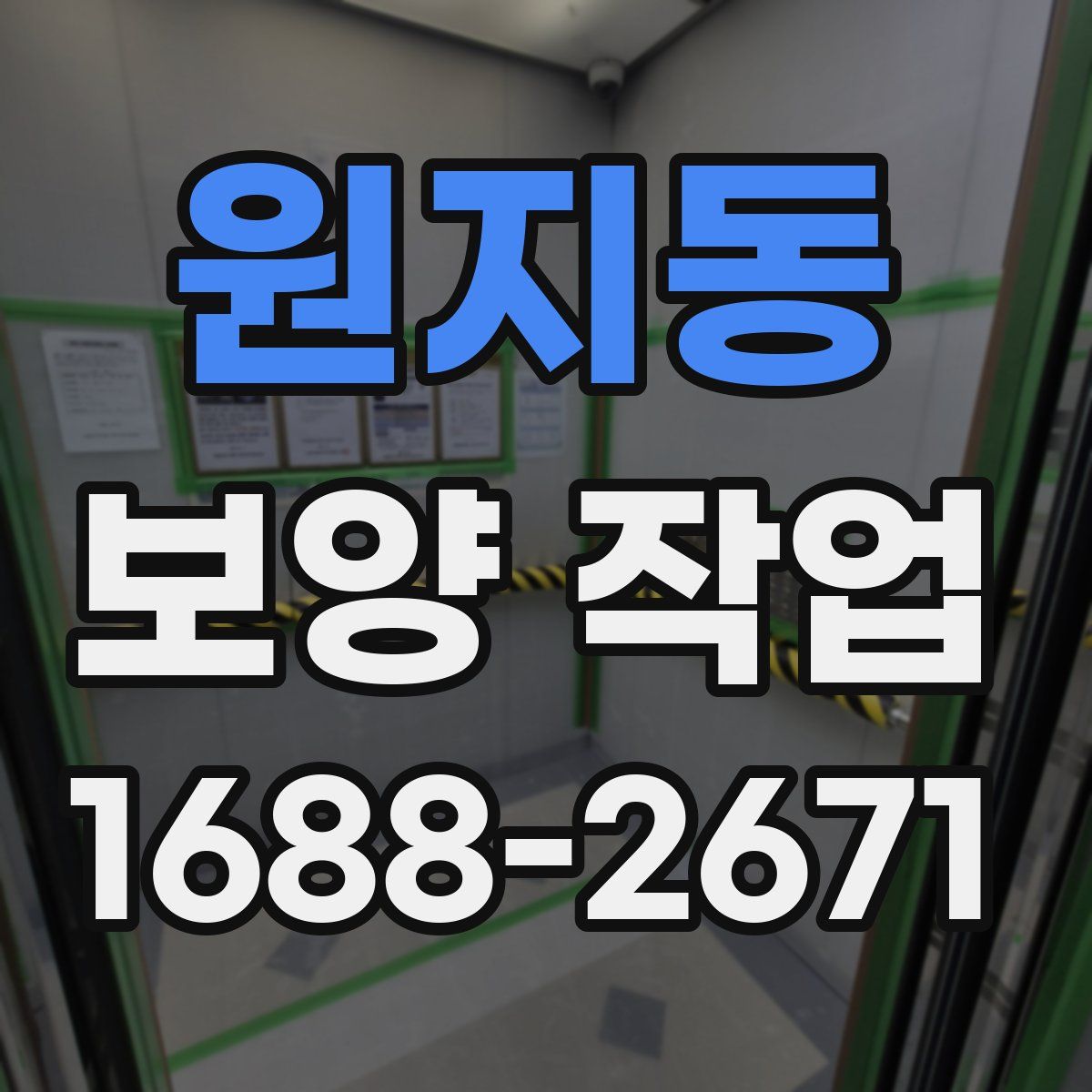원지동 보양 작업