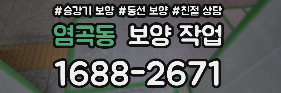 염곡동 보양 작업