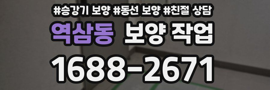 역삼동 보양 작업