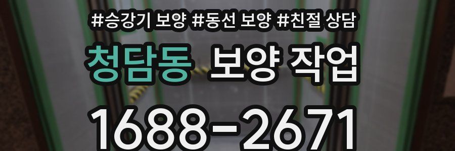 청담동 보양 작업