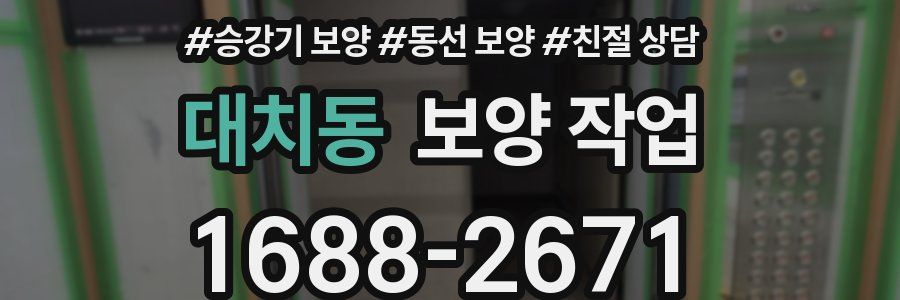 대치동 보양 작업