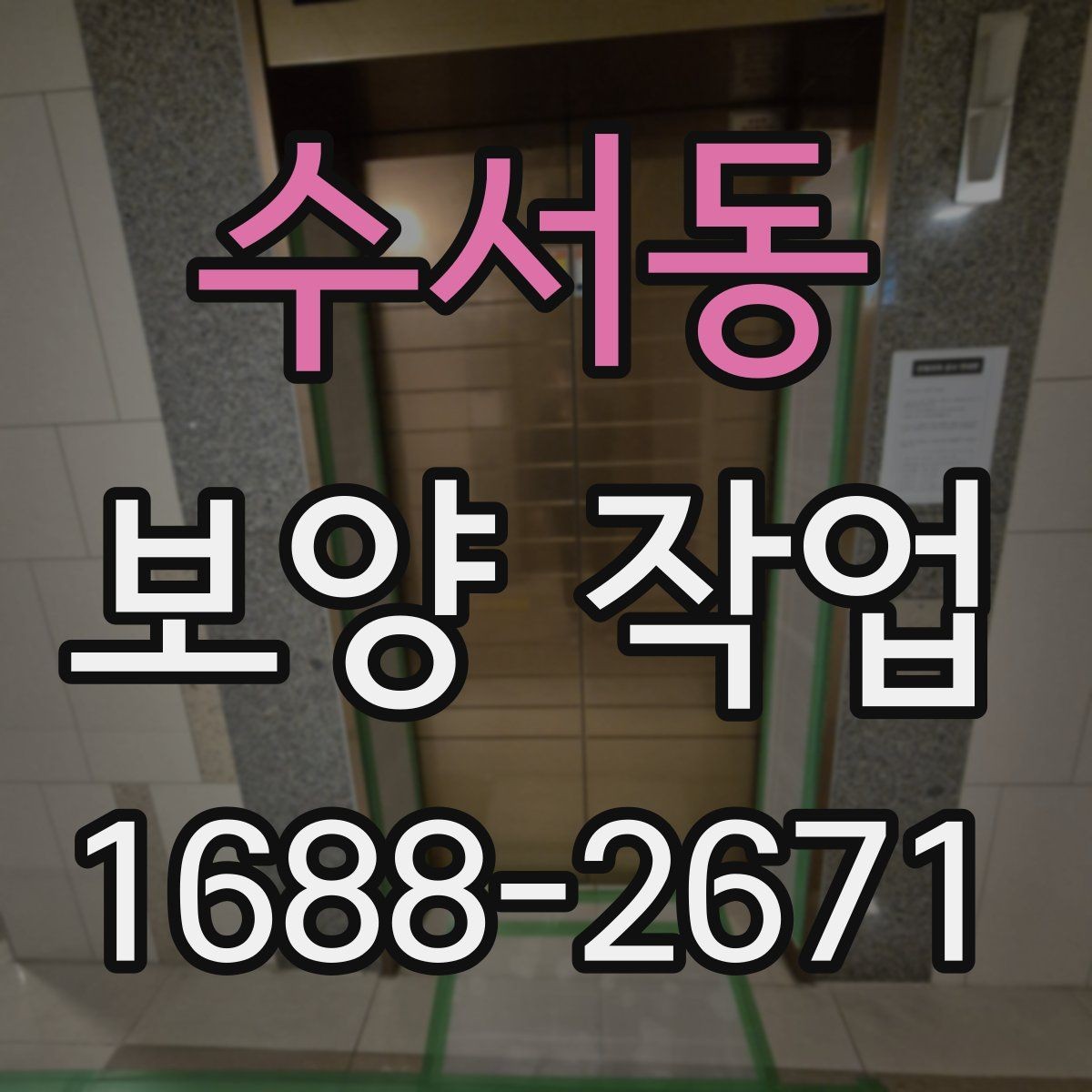 수서동 보양 작업 시 꼭 살필 점과 관리 방법