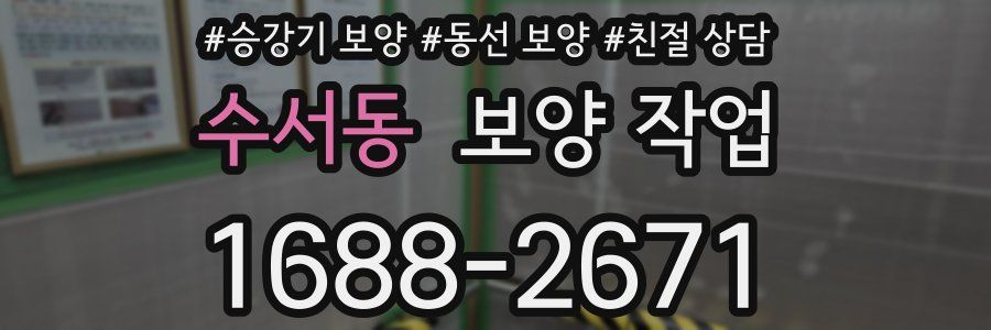 수서동 보양 작업