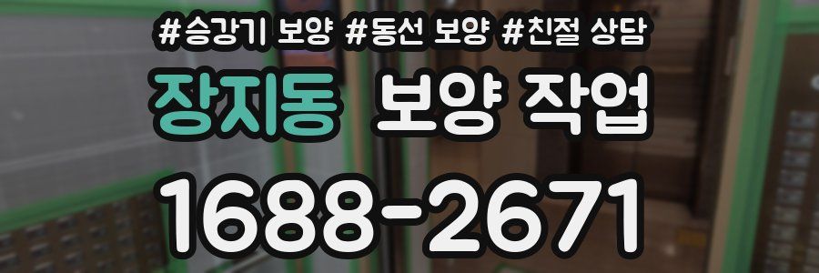 장지동 보양 작업