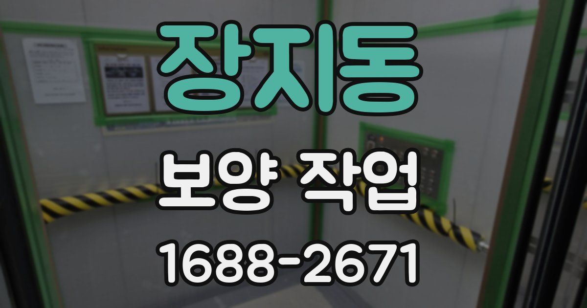 장지동 보양 작업