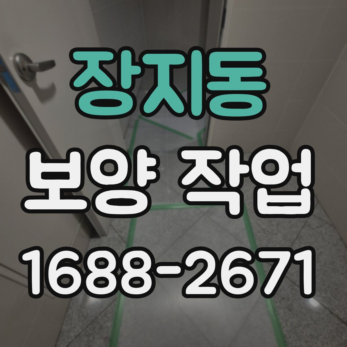 장지동 보양 작업