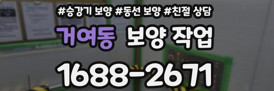거여동 보양 작업