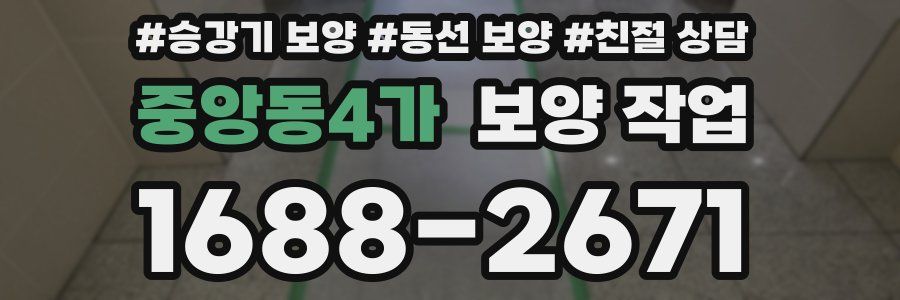 중앙동4가 보양 작업