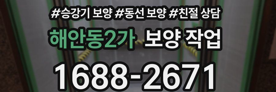 해안동2가 보양 작업