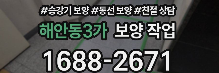 해안동3가 보양 작업
