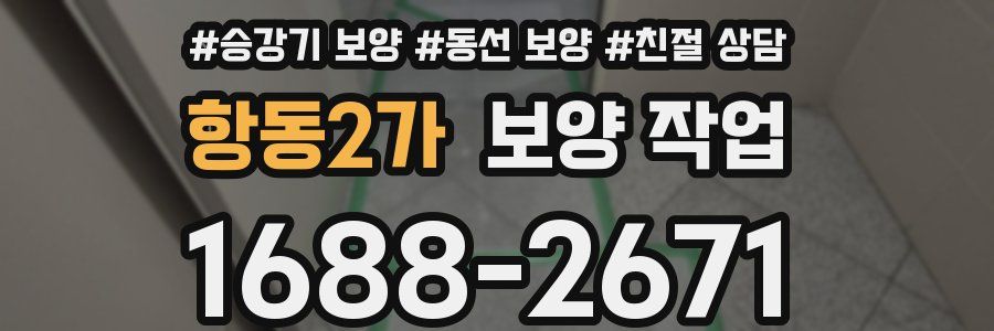 항동2가 보양 작업