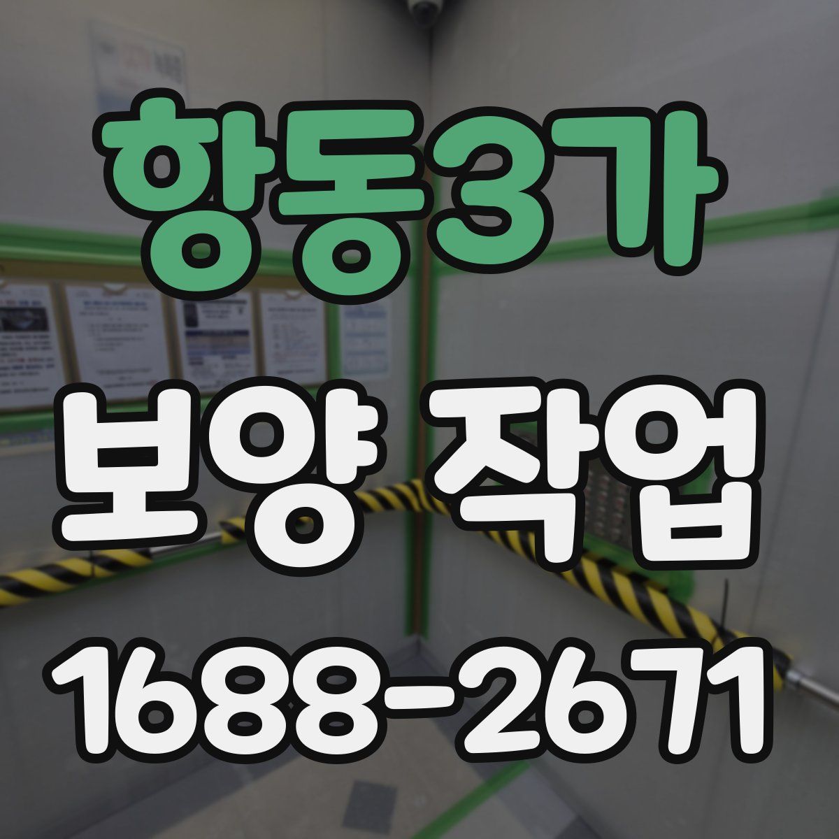 항동3가 보양 작업