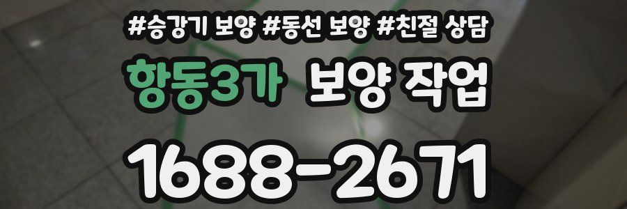 항동3가 보양 작업