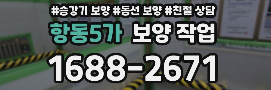 항동5가 보양 작업
