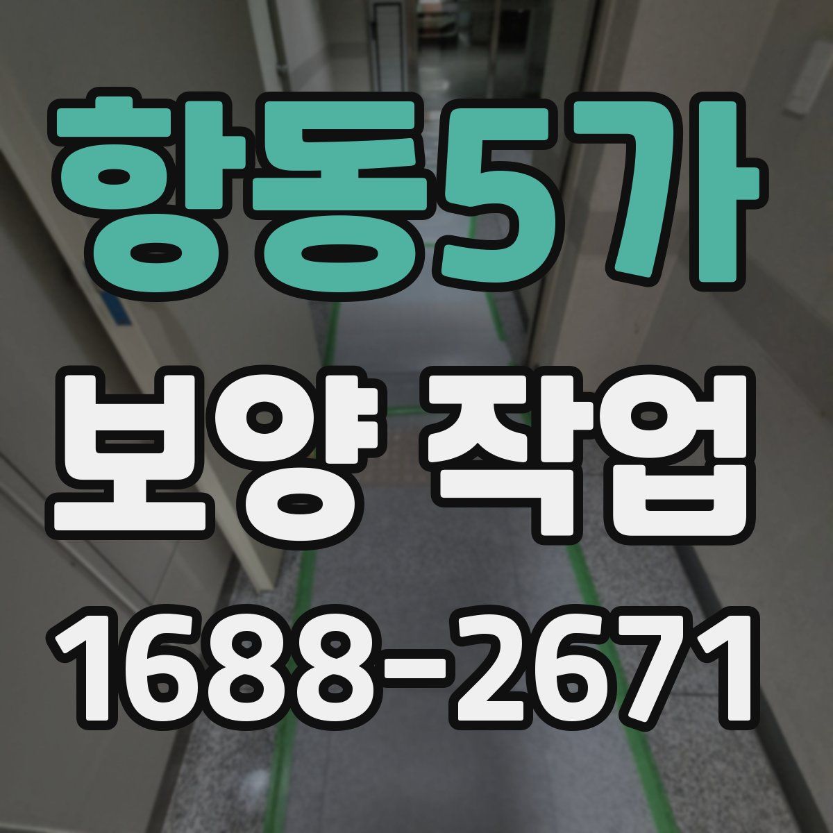 항동5가 보양 작업