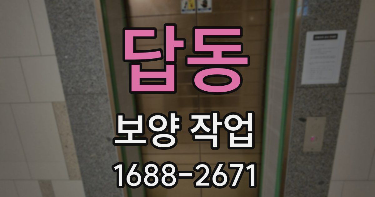 답동 보양 작업