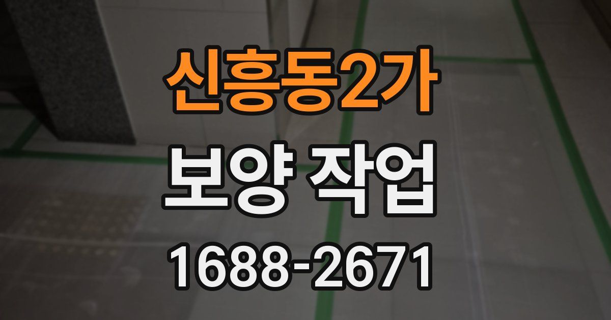 신흥동2가 보양 작업
