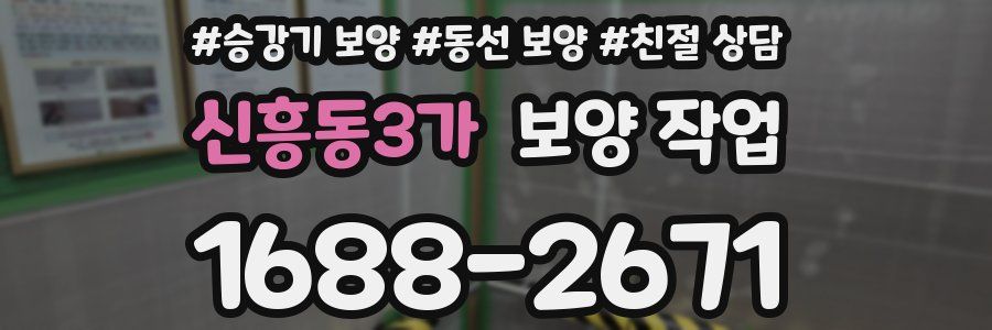 신흥동3가 보양 작업