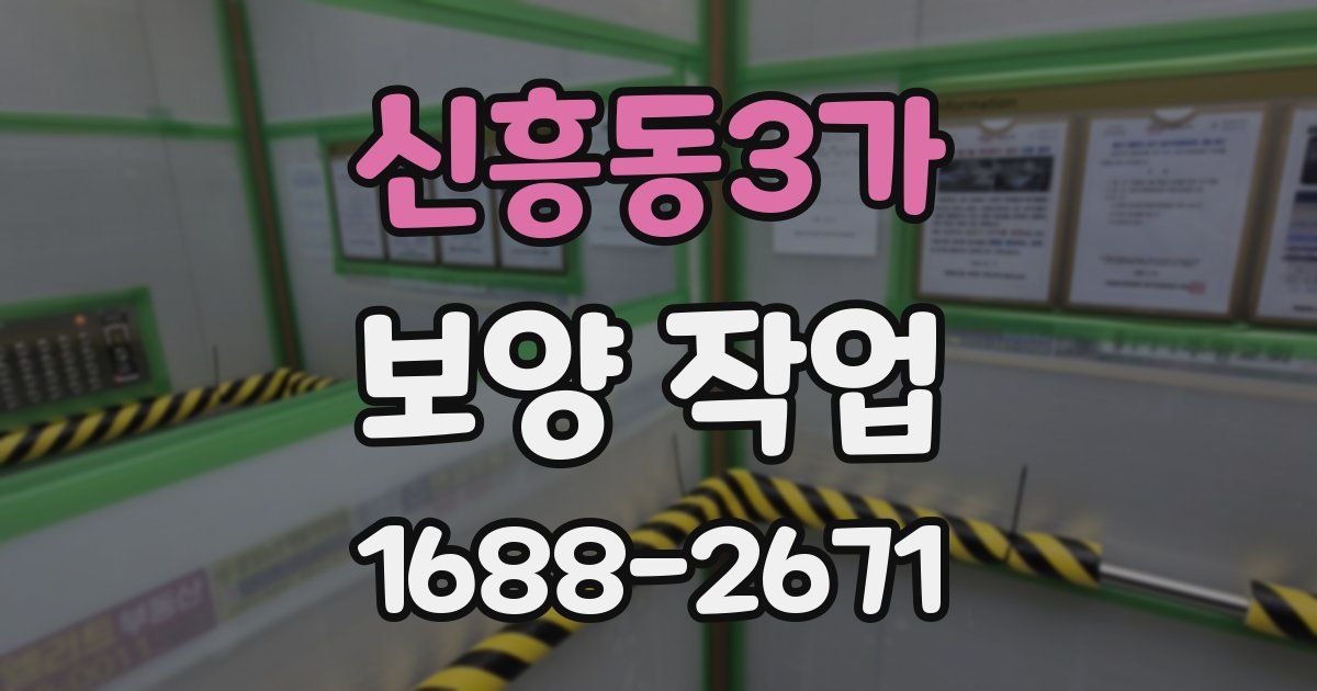 신흥동3가 보양 작업