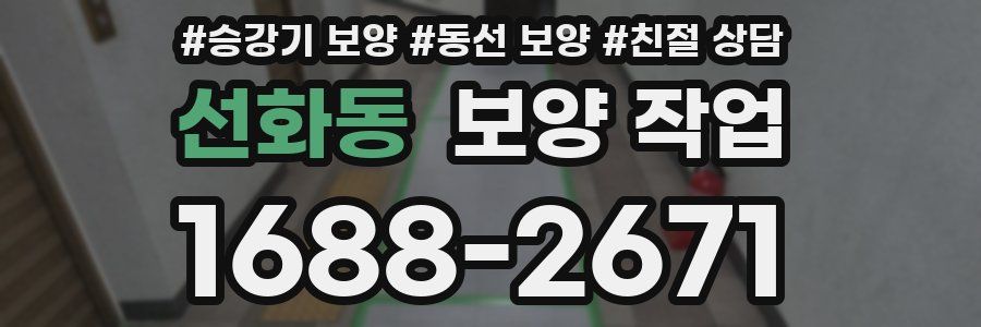 선화동 보양 작업
