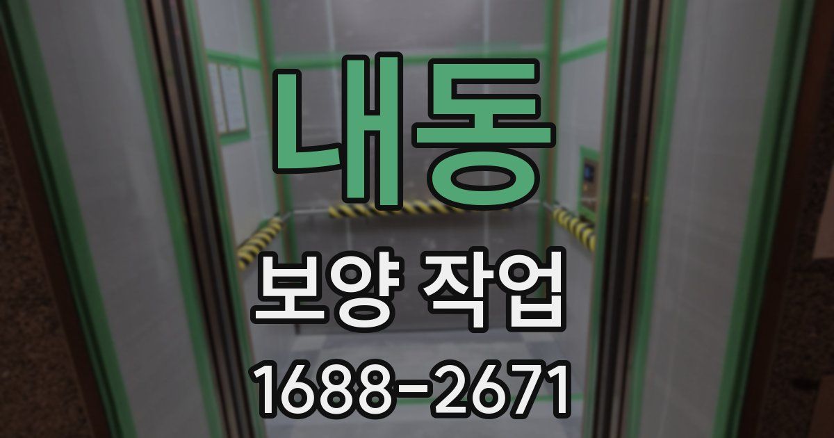 내동 보양 작업