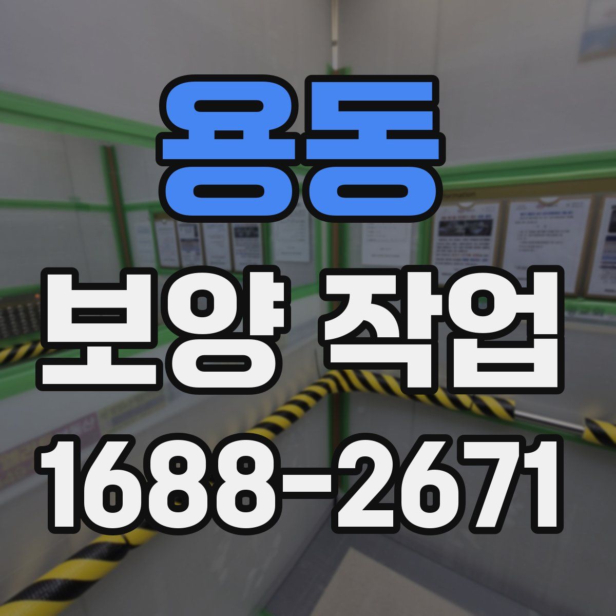 용동 보양 작업