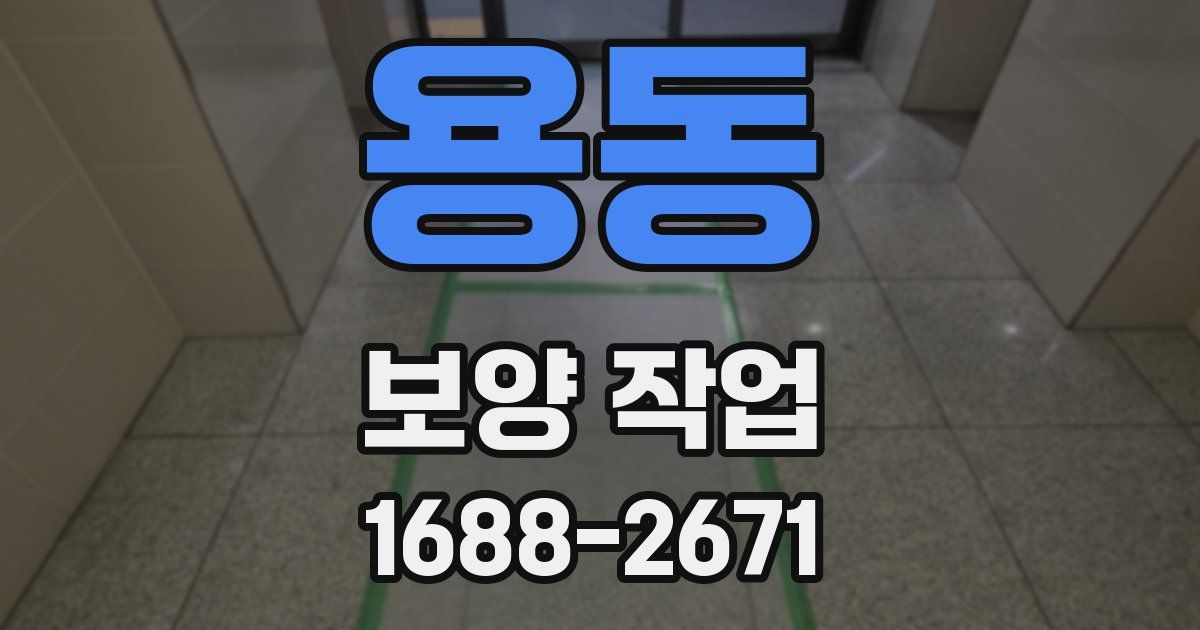 용동 보양 작업