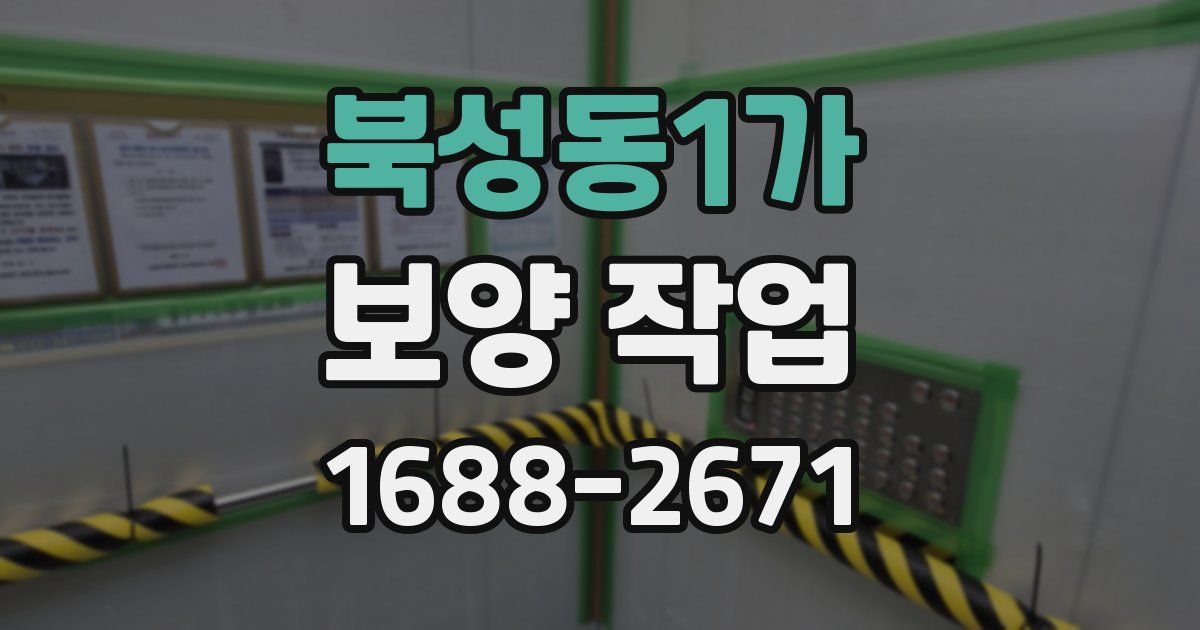 북성동1가 보양 작업