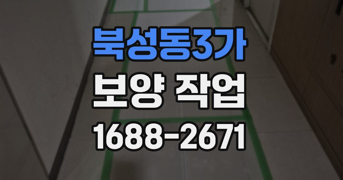 북성동3가 보양 작업