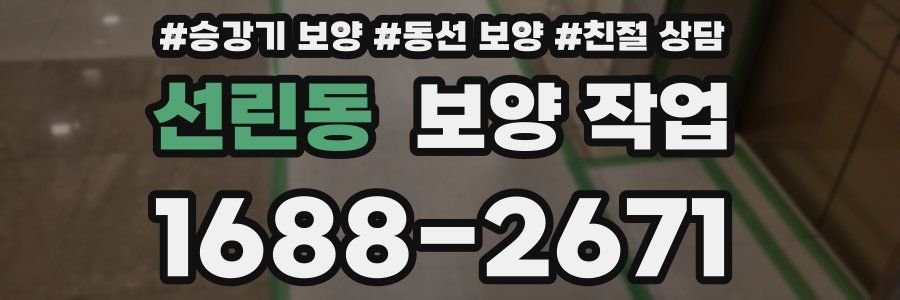 선린동 보양 작업