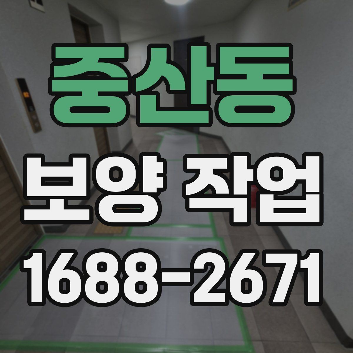 중산동 보양 작업 전후 비교로 보는 변화