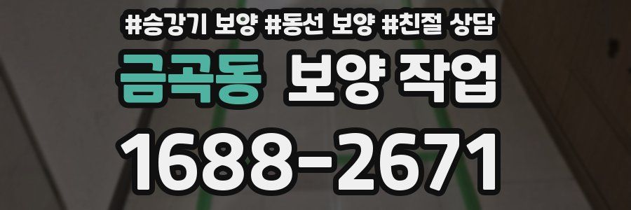 금곡동 보양 작업