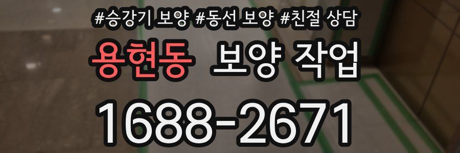 용현동 보양 작업
