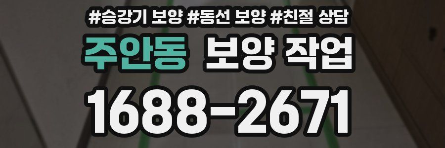 주안동 보양 작업