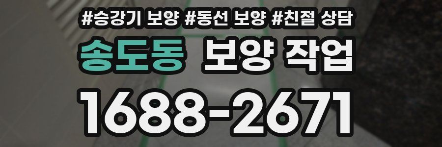 송도동 보양 작업