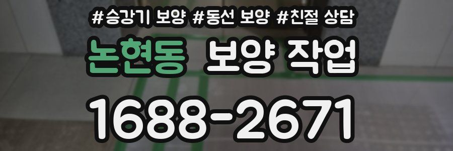 논현동 보양 작업