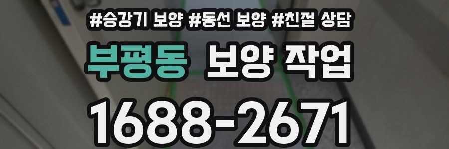 부평동 보양 작업