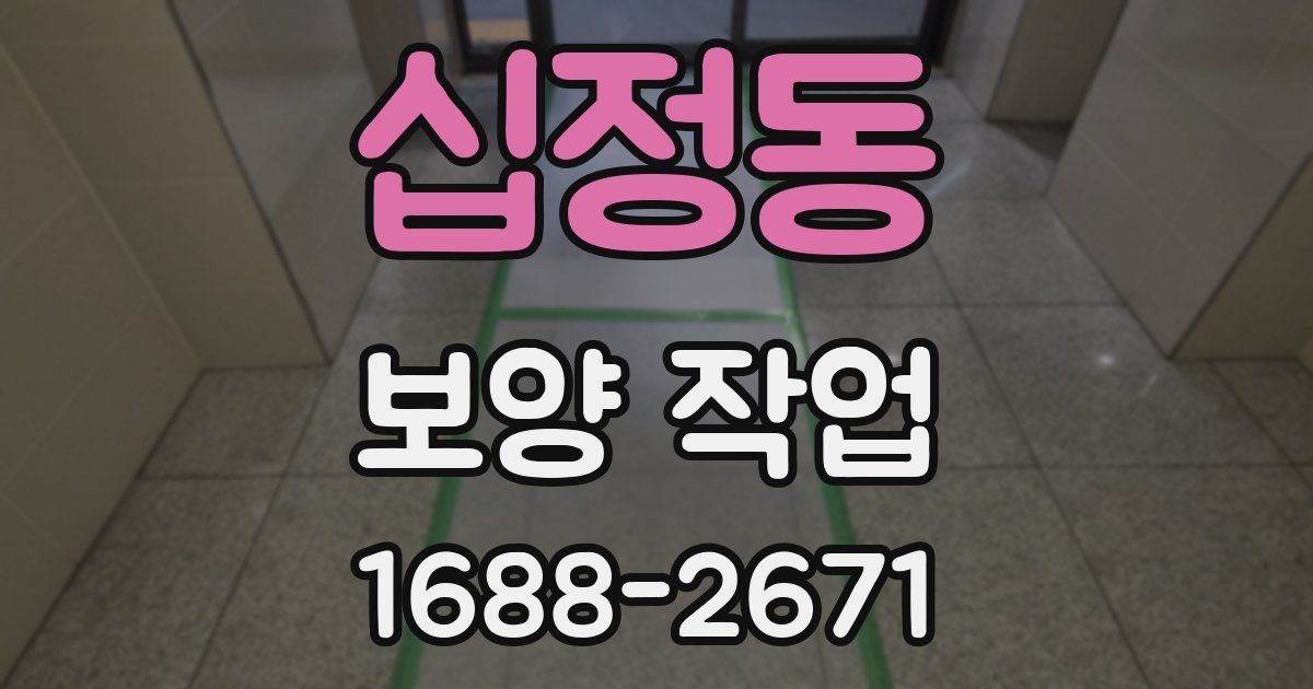 십정동 보양 작업