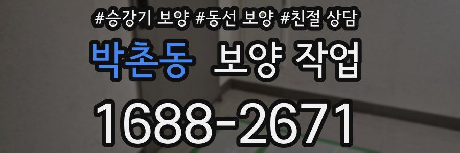 박촌동 보양 작업