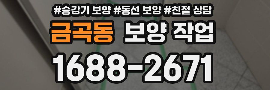 금곡동 보양 작업