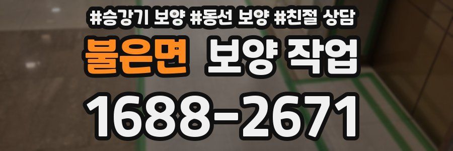 불은면 보양 작업