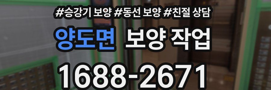 양도면 보양 작업