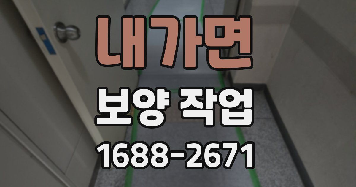 내가면 보양 작업
