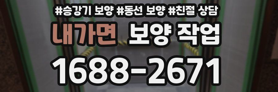 내가면 보양 작업