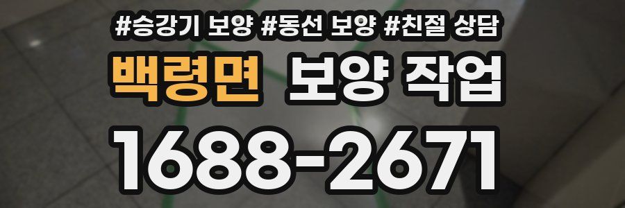 백령면 보양 작업