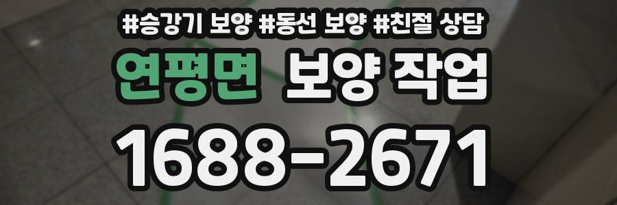 연평면 보양 작업