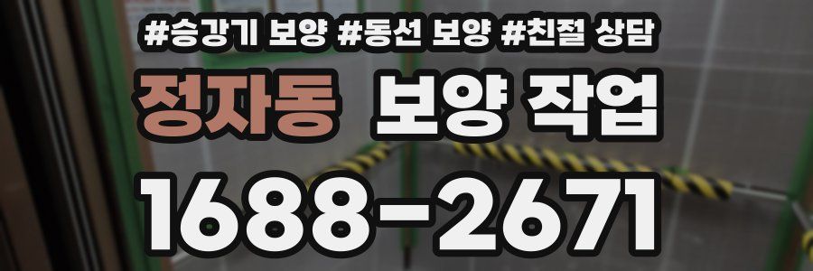 정자동 보양 작업